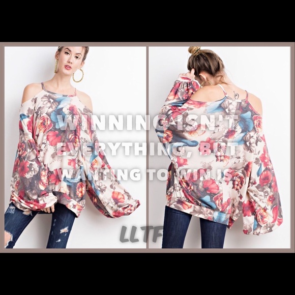 OVERSIZED Soft Terry Knit Tunic - SUNSET ORANGE - Picture 4 of 7